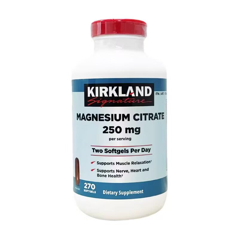 Kirkland magnesium citrate capsules for exercise and fitness, calcium partner, 270 capsules
