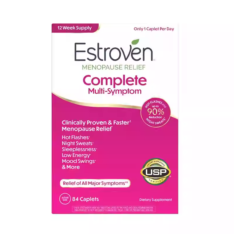 Estroven Soy Isoflavones Menopause Complete Nutritional Supplement for Middle-Aged and Elderly Health Care 84 P
