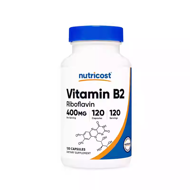 Nutricost Vitamin B2 Vitamin B2 Riboflavin Capsules 400mg 120 Pills