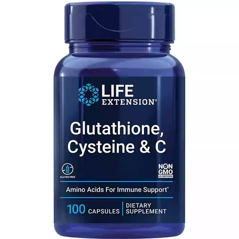 Life Extension Glutathione Cysteine VC Liver Health 100 tablets