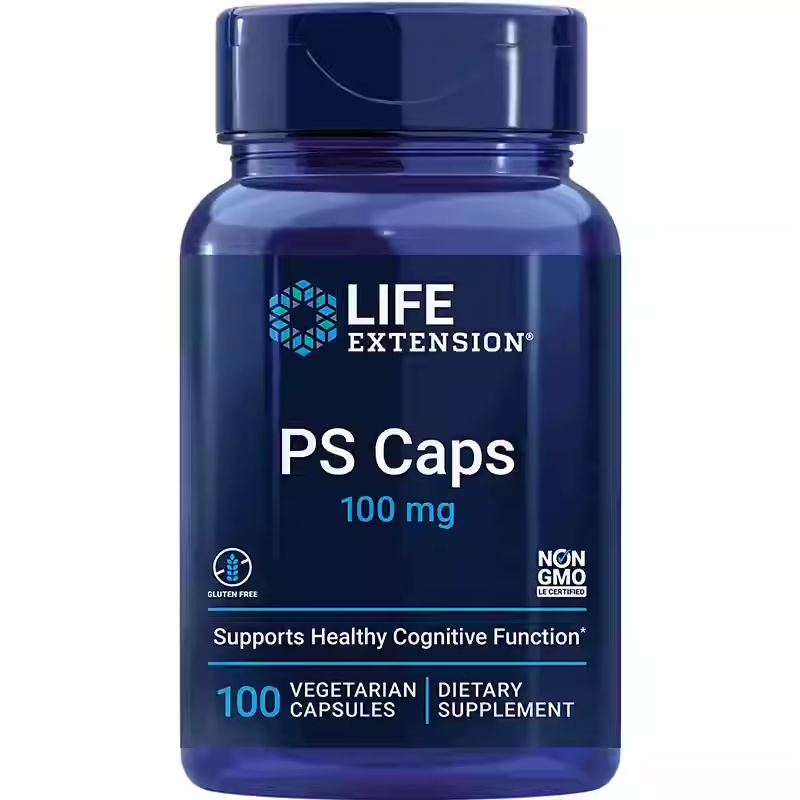Life Extension PS Caps cognitive function memory attention 100mg 100 capsules