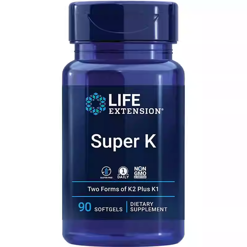 Life Extension Super K Vitamin K Bone Heart Artery Health 90 pills