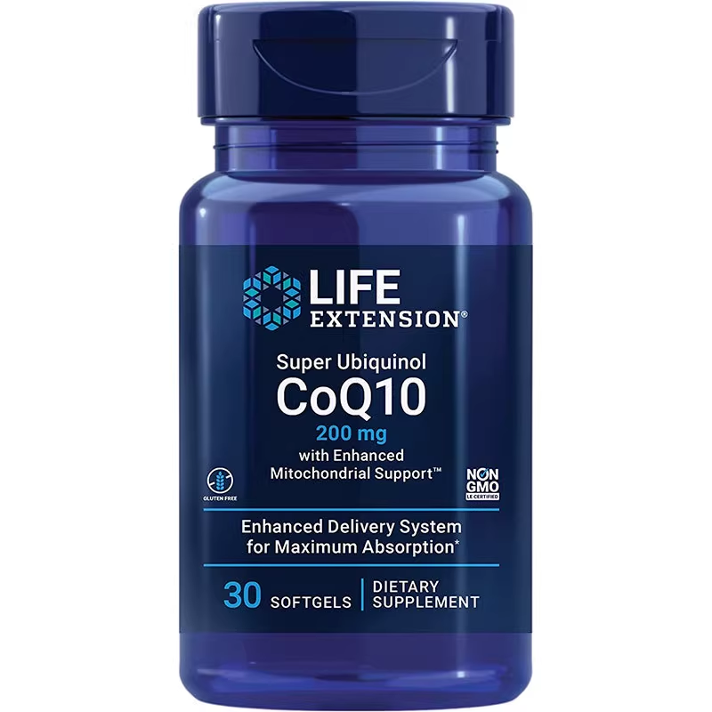 Life Extension CoQ10 Ubiquinol Heart Health 200mg 30 Capsules