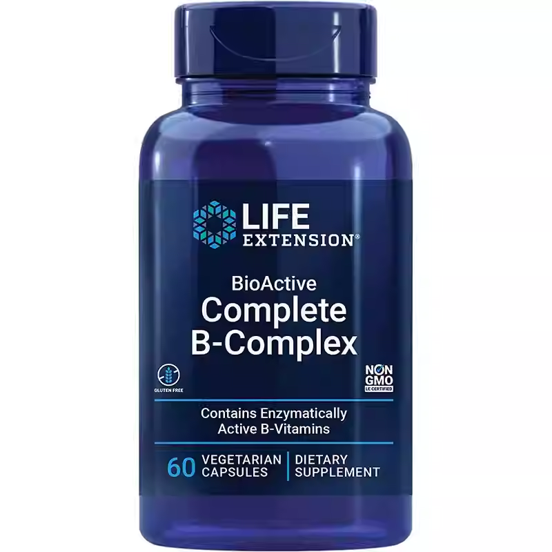 Life Extension B-complex biofactor supplement capsules 60 pills