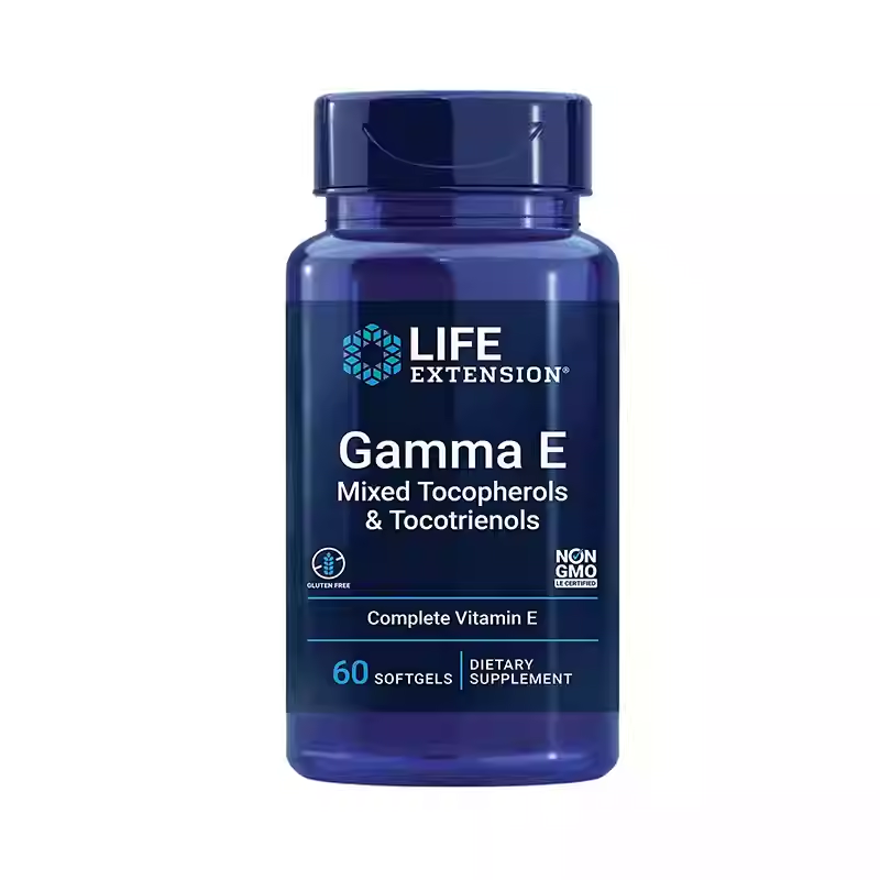 Life Extension Gamma E Full Spectrum Vitamin E with Tocotrienols 60 Count