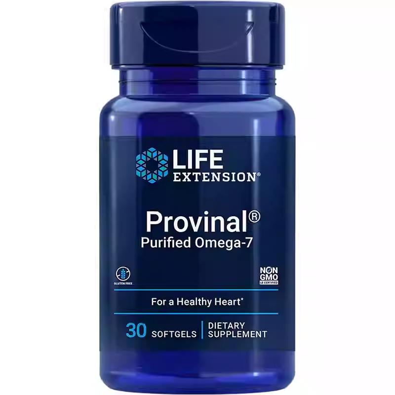 Life Extension Omega7 fatty acid palm oil acid fish oil heart health 30 pills