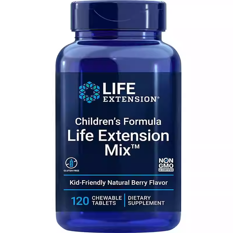 Life Extension Children's Multi Vitamin Chewables Mixed Berry Flavor 120 tablets