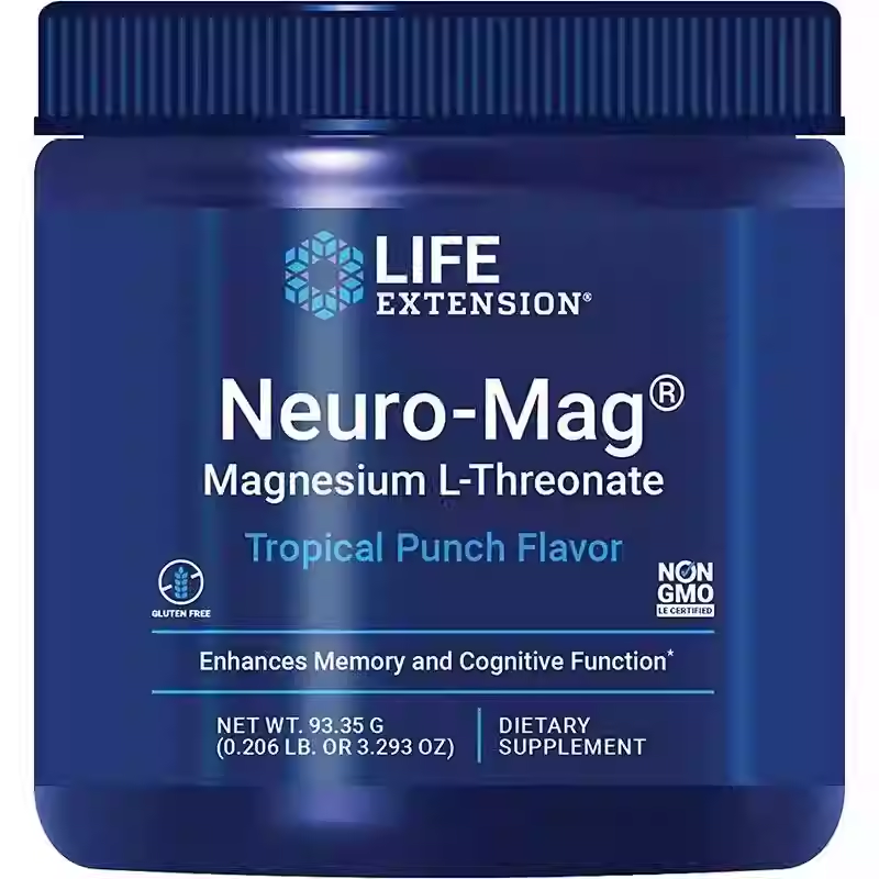 Life Extension Neuro-Mag L-Magnesium sulfate powder memory cognition 93.35g