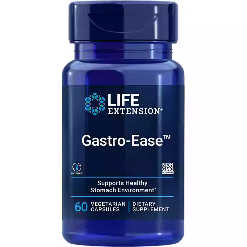 Life Extension Gastro-Ease Creatine Zinc Pyloric Gastrointestinal Conditioning Capsules 60ct.