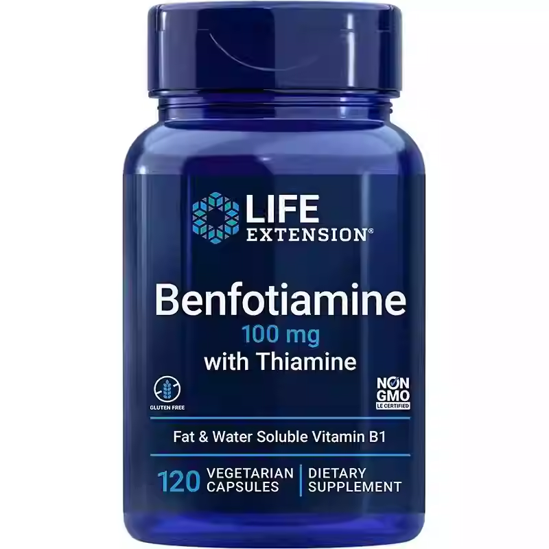 Life Extension Benfotiamine Vitamin B1 Blood Sugar Balance 120 capsules