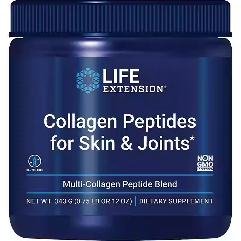 Life Extension Hydrolyzed Collagen Peptide Complex Skin Joint Health 343g