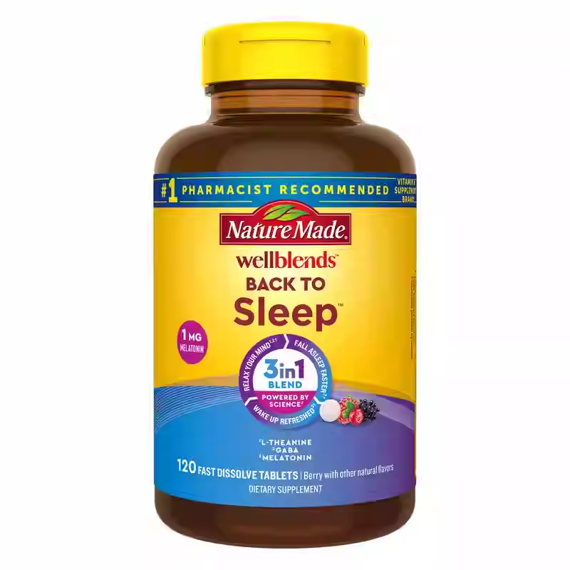 NATURE MADE Melatonin Berry Fast Melt Sleep Aid 120 Count