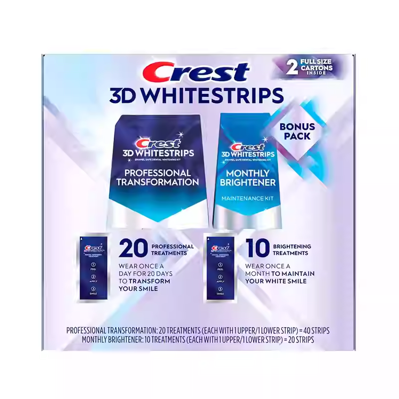 Crest 3D White Brilliance Professional Teeth Whitening Strips 60 Count