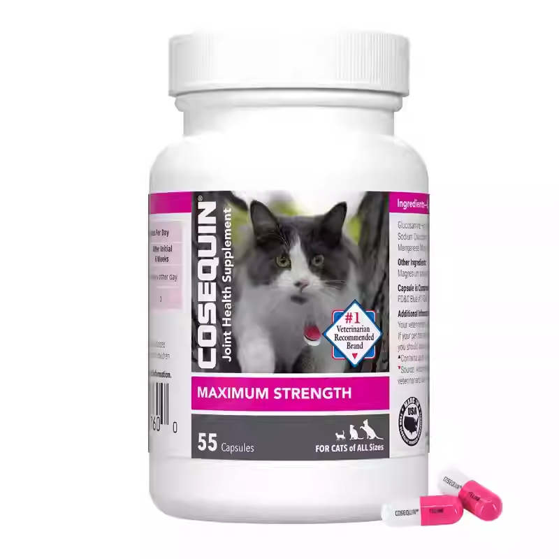 Cosequin Feline Joint Health Supplement Glucosamine Chondroitin Capsules 55 Count