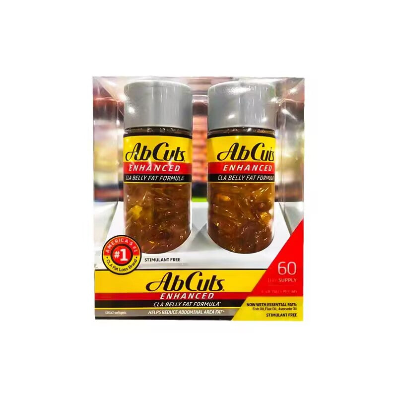abcuts cla body shaping capsules stomach shaping body 120 pills*2 bottles