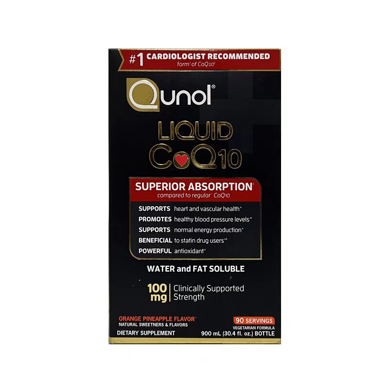 Qunol Liquid CoQ10 Original Liquid Coenzyme Q10 Cardiovascular Health 900ml/Bottle