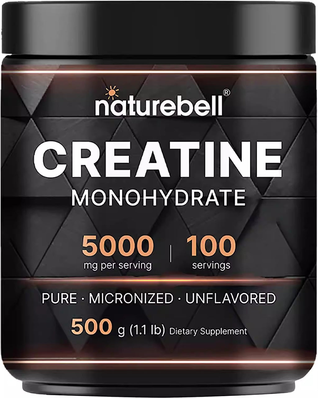 Naturebell Creatine Monohydrate powder for exercise and fitness 500g