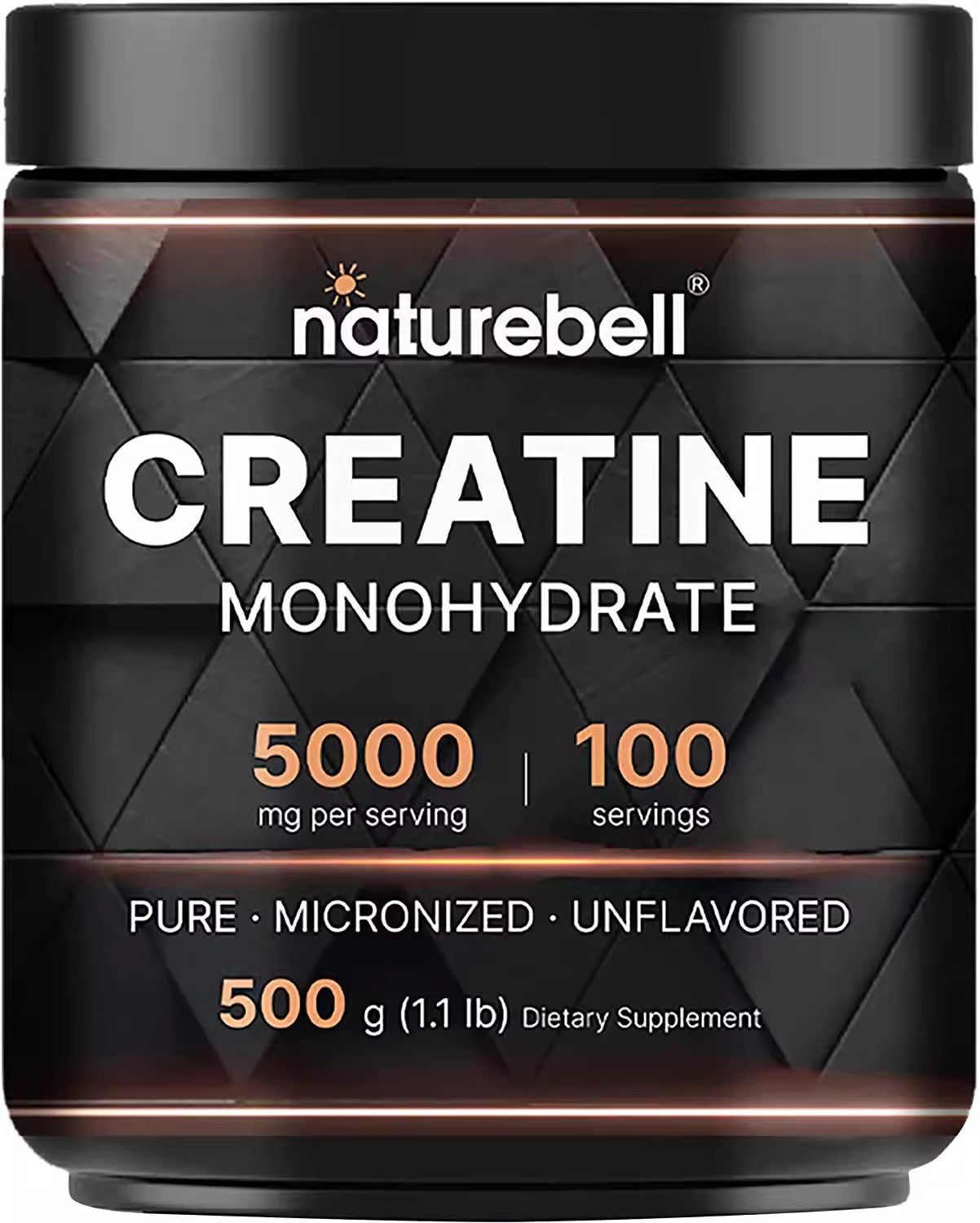 Naturebell Creatine Monohydrate powder for exercise and fitness 500g