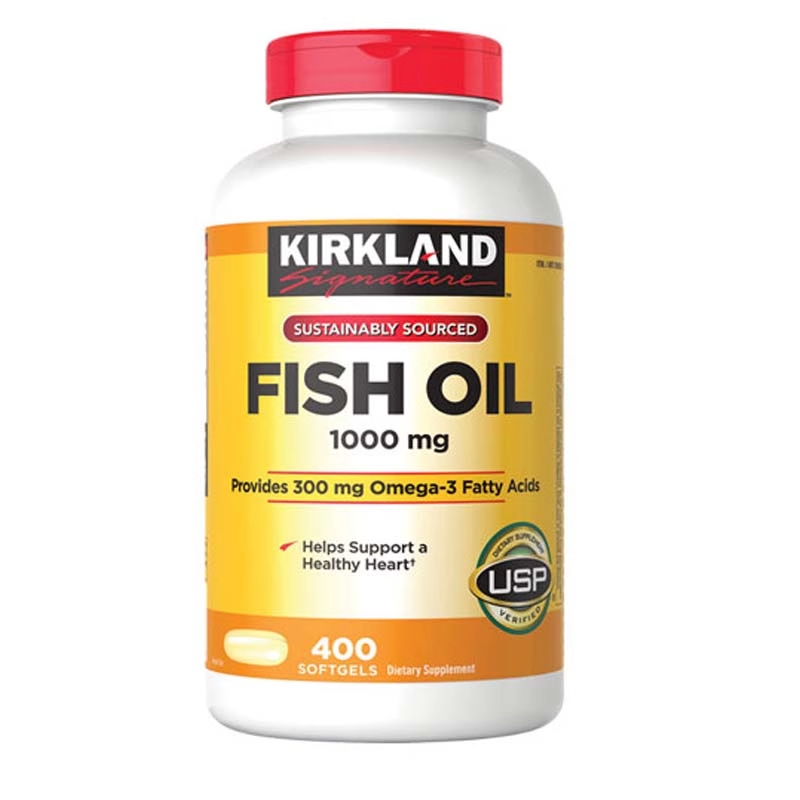 Kirkland fish oil Natural Deep Sea Fish Oil 1000mg 400 capsules