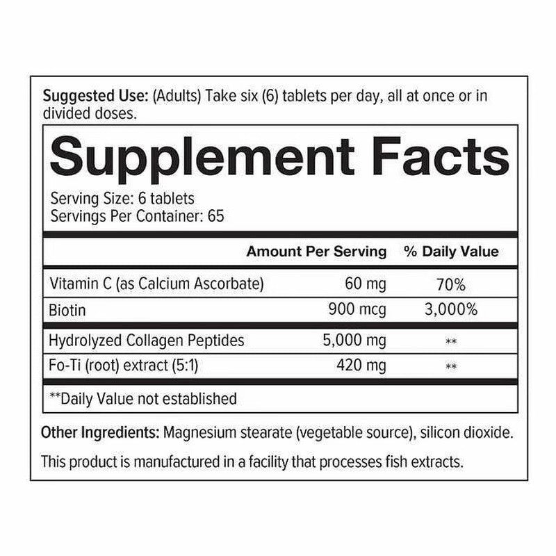 Youtheory Men's Collagen 18 Amino Acids 5000mg 390 Tablets