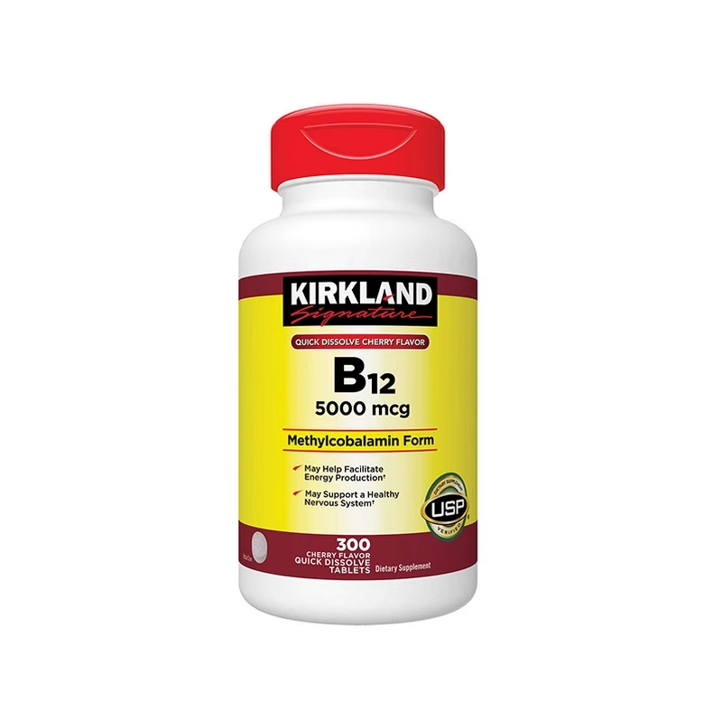 Kirkland Vitamin B12 5000mcg Fast Dissolving Tablets for Adults VB300 Pills