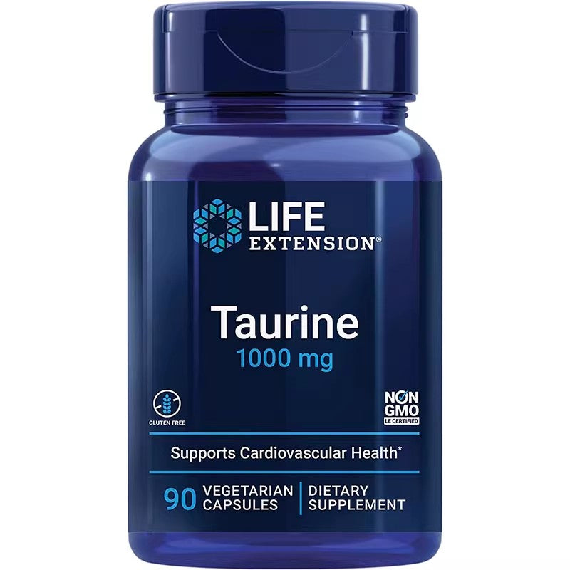 Life Extension Taurine Liver Heart Cardiovascular Brain Health 100mg 90 tablets