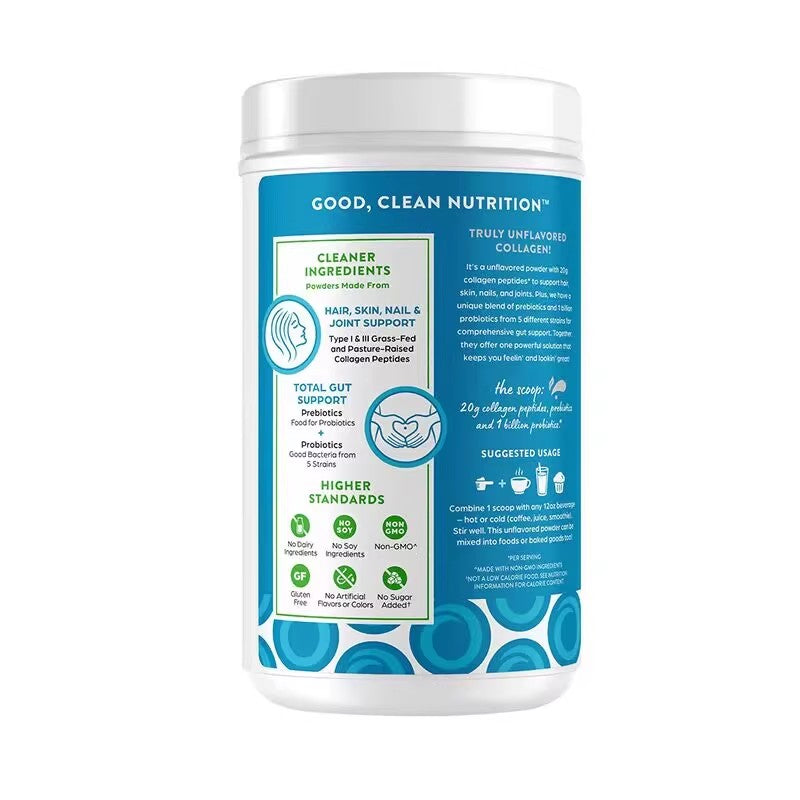 Orgain Probiotic Collagen Peptide Powder Comprehensive Nutrition Meal Replacement Vegan Fitness Sugar-Free 726