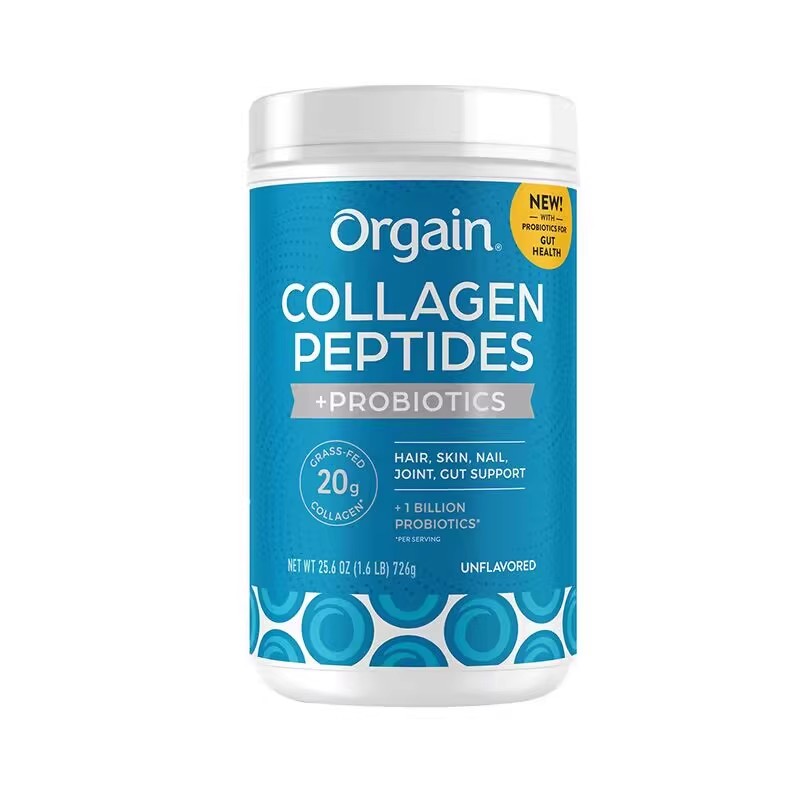 Orgain Probiotic Collagen Peptide Powder Comprehensive Nutrition Meal Replacement Vegan Fitness Sugar-Free 726g
