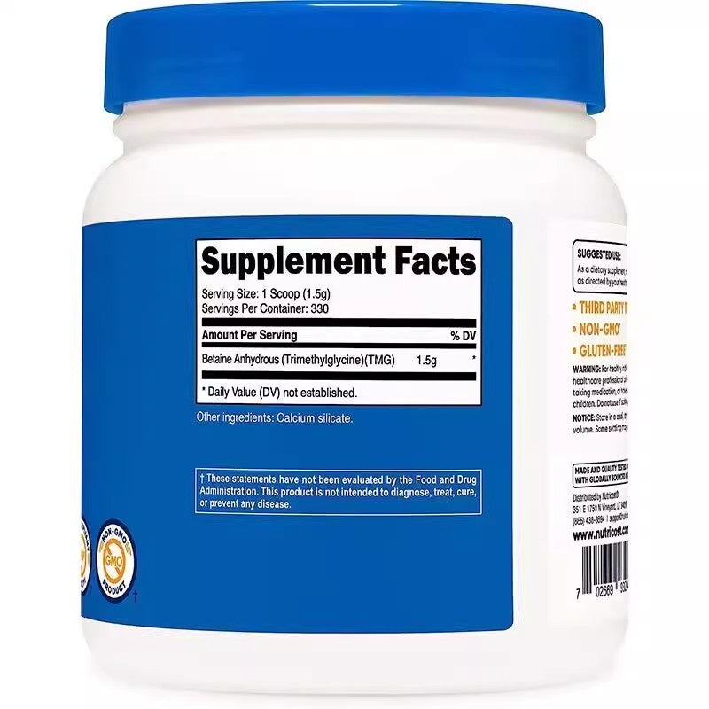 Nutricost Betaine Anhydrous trimethylglycine 500g Digestive Health