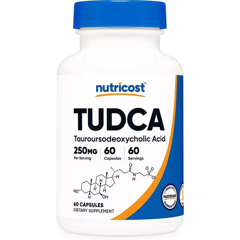 Nutricost Tudca Taurine Ursodeoxycholic Acid 250mg Capsules 60 Count Liver