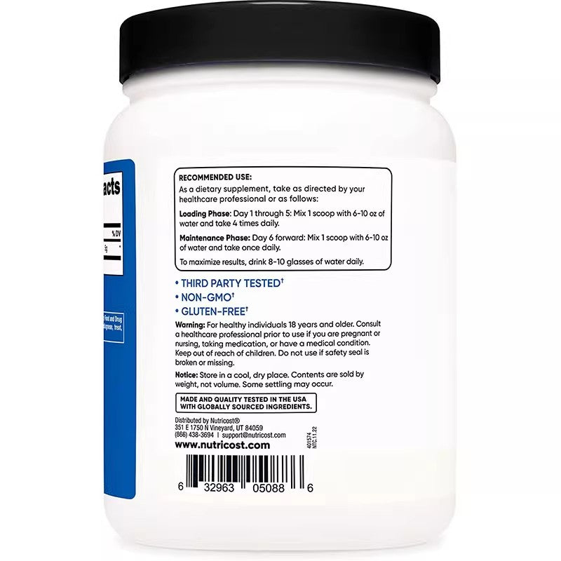 Nutricost Creatine Monohydrate Powder; Energy 500g