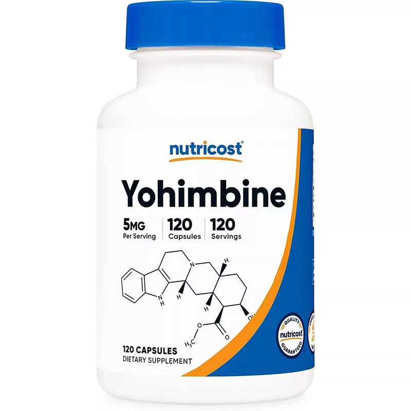Nutricost YohimbineHCl Yohimbine HCl 5mg Capsules 120 Energy Metabolism