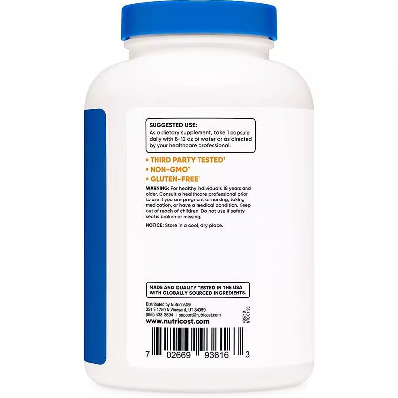 Nutricost Betaine HCl Pepsin; Salt Acid Beet   Pepsin Capsules 240 P