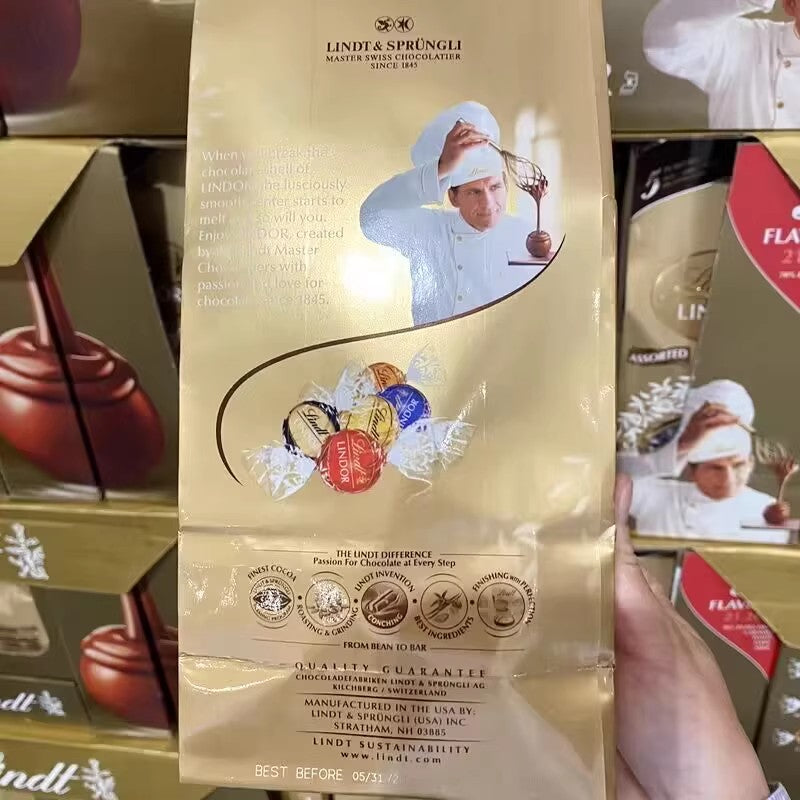 Lindt Lindor Swiss Milk and Dark Chocolate Truffle Mix 600g