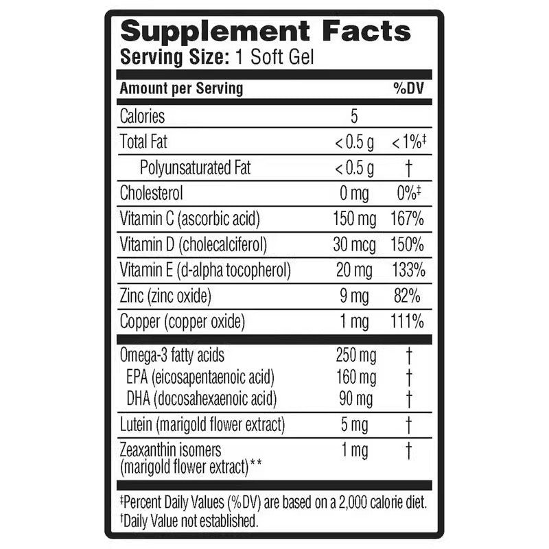 Bausch Lomb Lutein Eye Vitamin 50  150ct