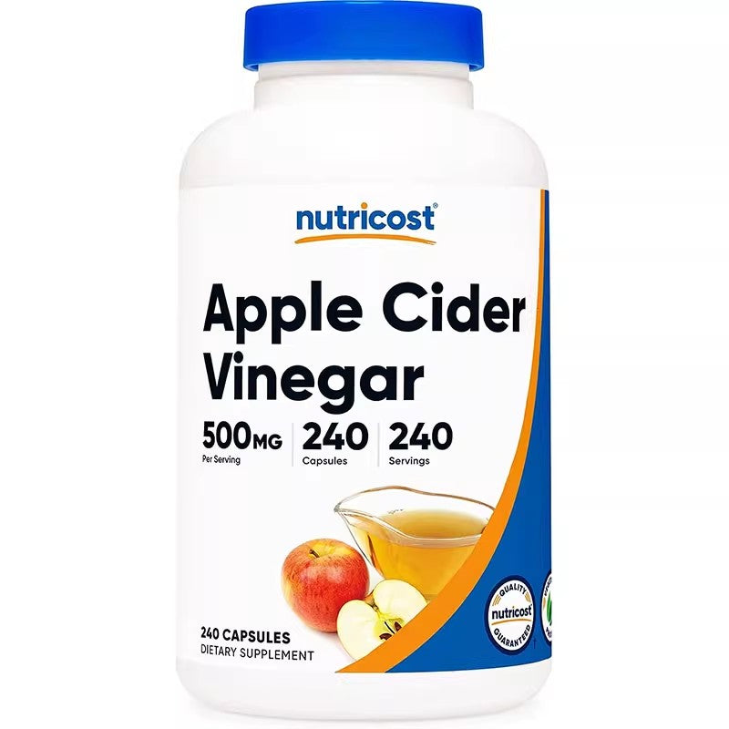 Nutricost Apple Cider Vinegar Apple Vinegar Capsules 240 Capsules Digestive System Health