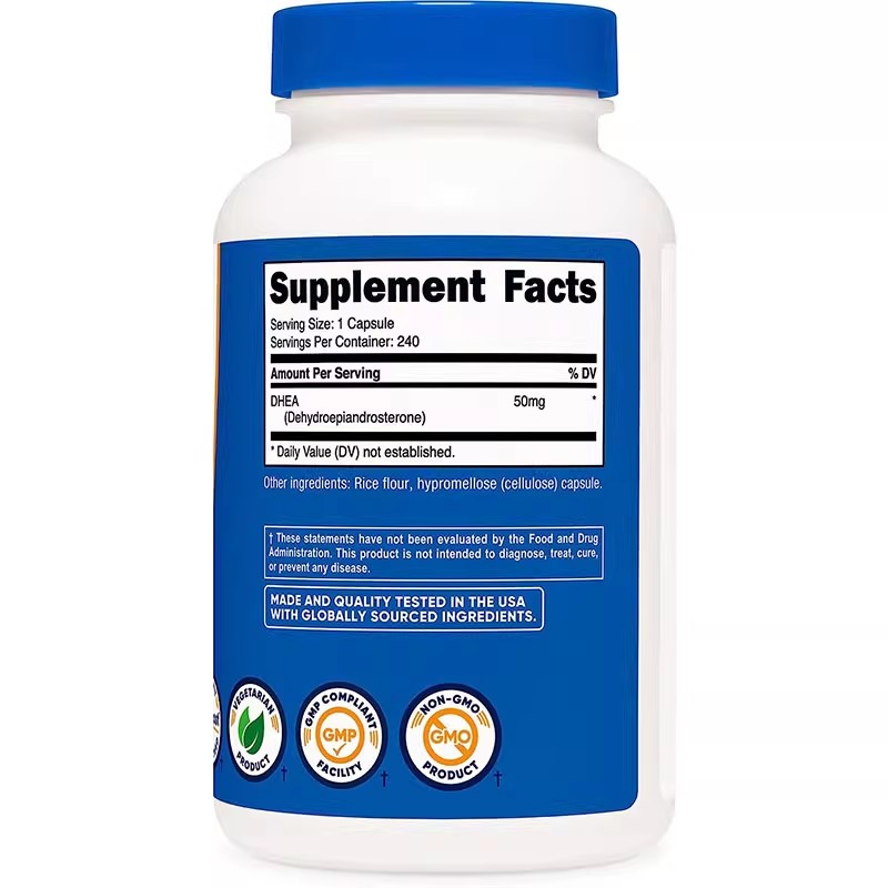 utricost DHEA Dehydroepiandrosterone 50mg Capsules 240 Pills Balanced Testosterone for F