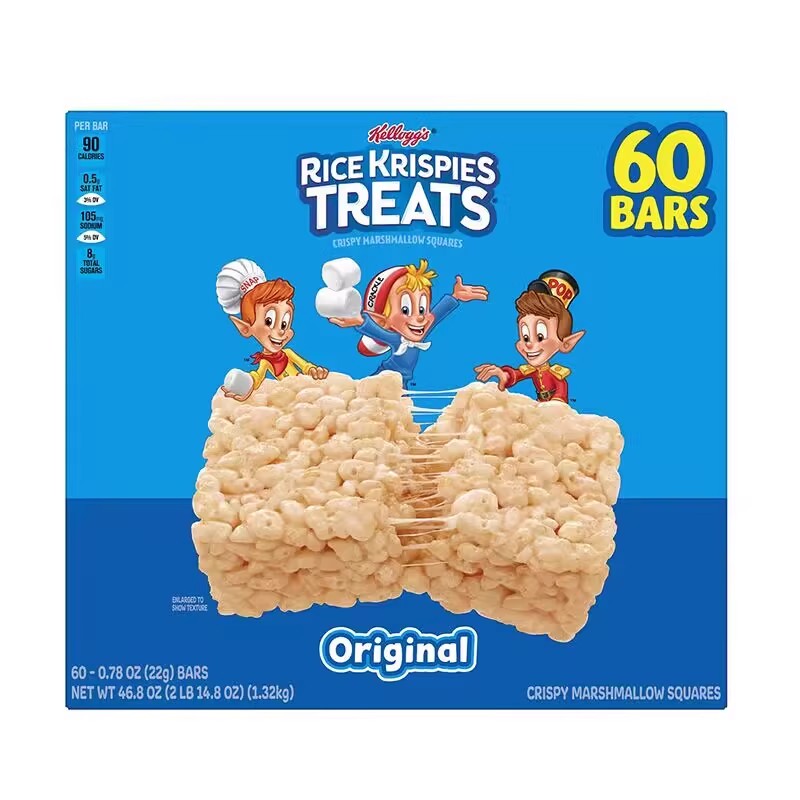 Kellogg's Rice Krispies Original flavor Sesame Snack 60 packs 1.32kg