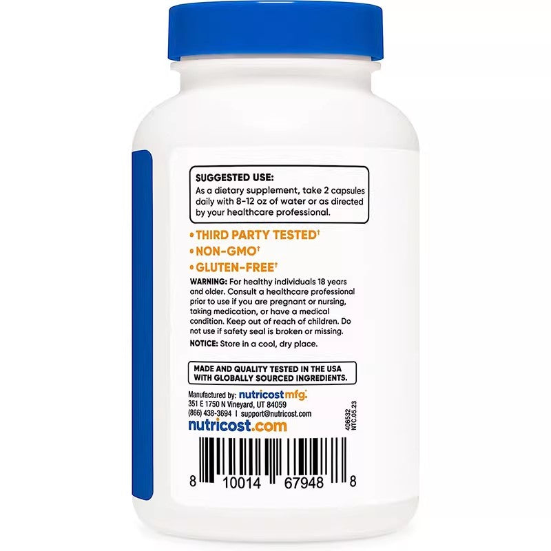 Nutricost Resveratrol Grape Trans-Resveratrol Capsules 350mg*120 Pills