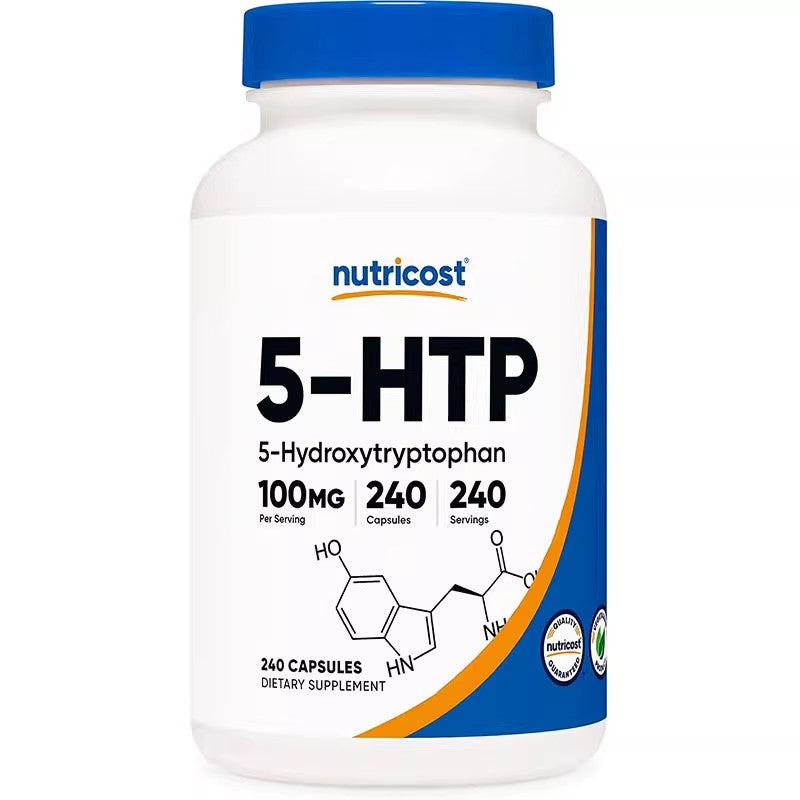 Nutricost 5-HTP 5-Hydroxytryptophan 100mg Capsules 240 Pills Mood Supplement