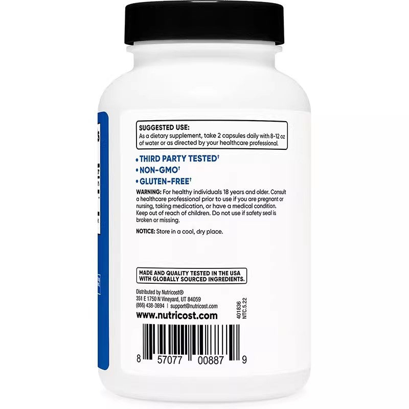 Nutricost HMB beta-hydroxy beta-methylbutyrate calcium capsules 120 capsules fitness muscle gain