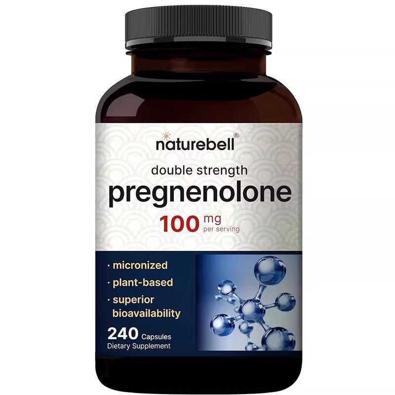 NatureBell Pregnenolone 100mg 240 capsules precursor brain health