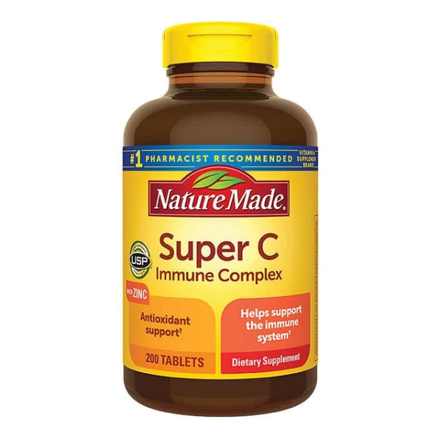 Nature made SuperC; comprehensive vitamin C tablets, comprehensive VC with zinc, 200 tablets