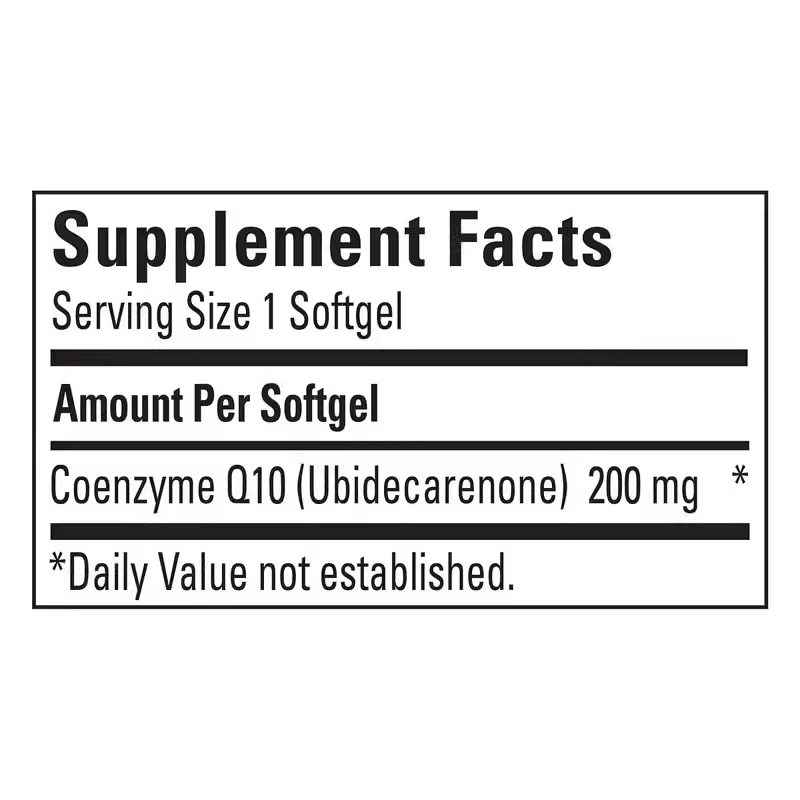 ature Made CoQ10 Softgels 200mg 140ct 100mg 120ct Heart