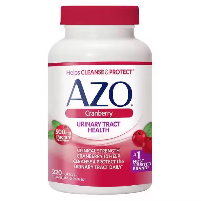 AZO Cranberry VC Capsules Women's Health Protection Ovary Urinary Care Products 220 Pills