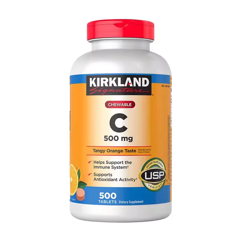 Kirkland Vitamin C Orange Rosehip 500mg 500 Tablets
