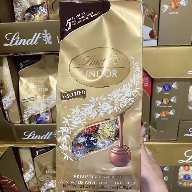 Lindt Lindor Swiss Milk and Dark Chocolate Truffle Mix 600g