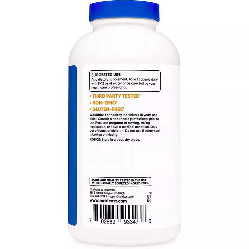 Nutricost Potassium Citrate Lemon Acid Potassium 99mg Potassium Element 500 Capsules