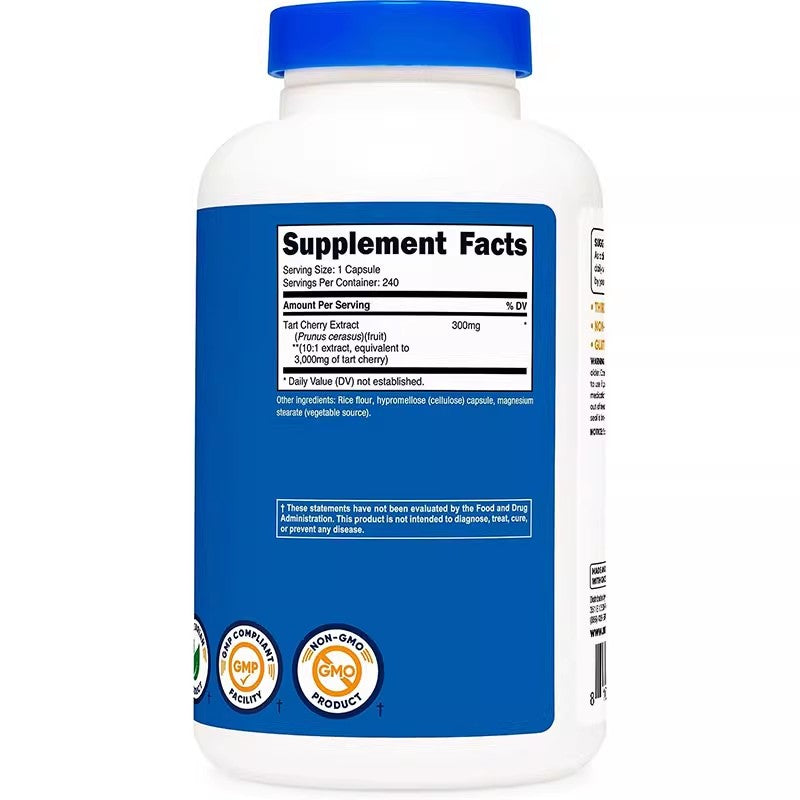 Nutricost Tart Cherry 300mg capsules 240 capsules to help sleep