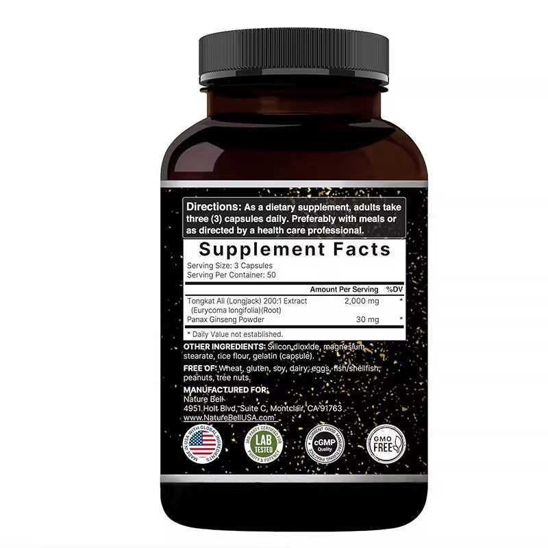 NatureBell Tongkat Ali 200:1 Men's Health 150 pills